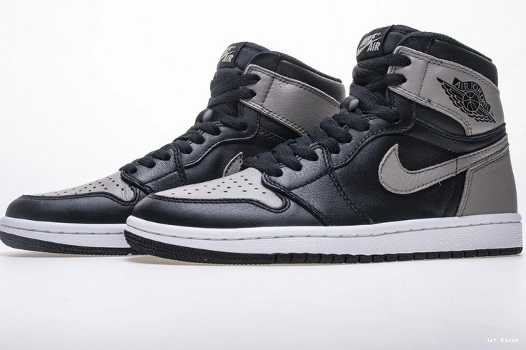 Air  Retro Jordan Black Gray Shadow High 1 555088-013 OG 0211